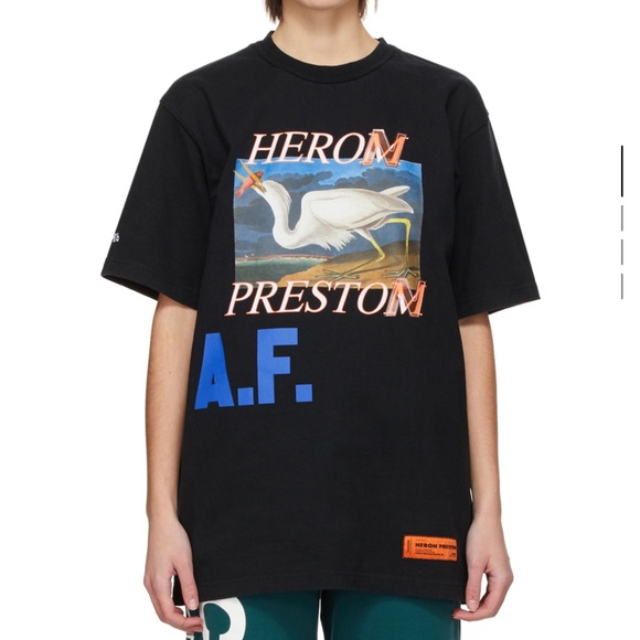 Heron Preston black A.F. Special edition tshirt - Picture 4 of 5